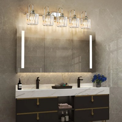 Naeris Modern Square Crystal Wall Sconce Naeris Modern Square Crystal Wall Sconce