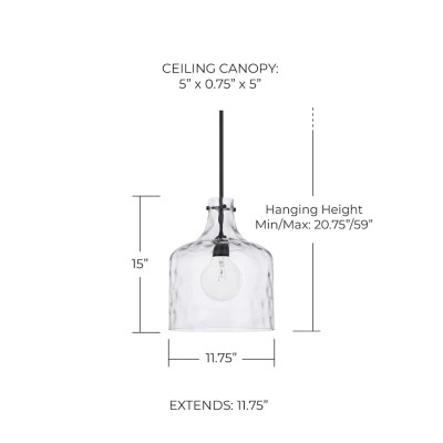 Tydon Minimalist Water Ripple Glass Pendant Light