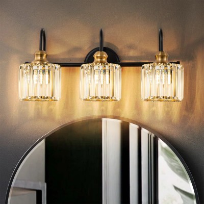 Naeris Modern Square Crystal Wall Sconce Naeris Modern Square Crystal Wall Sconce