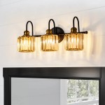 Naeris Modern Square Crystal Wall Sconce