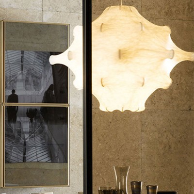 Joaquin Creative White Cocoon Pendant Light