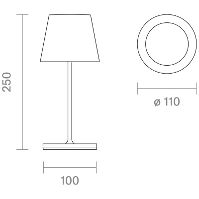 Matteo Modern Rechargeable LED Mini Table Lamp Matteo Modern Rechargeable LED Mini Table Lamp