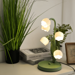 Iverna Mini Boho Hand-Painted Ceramic End Table Lamp Iverna Mini Boho Hand-Painted Ceramic End Table Lamp