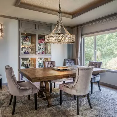 Audenor Retro Crystal Drum Chandelier