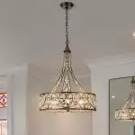 Audenor Retro Crystal Drum Chandelier