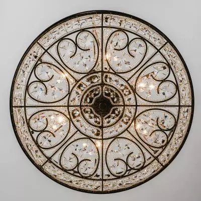 Audenor Retro Crystal Drum Chandelier