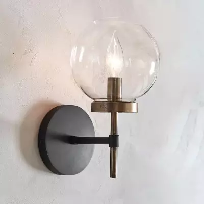 Aramis Farmhouse Glass Ball Sconce Aramis Farmhouse Glass Ball Sconce