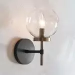 Aramis Farmhouse Glass Ball Sconce