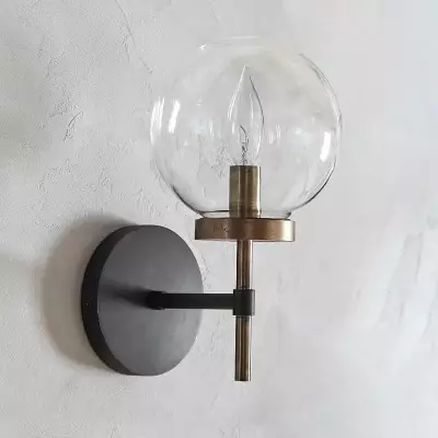 Aramis Farmhouse Glass Ball Sconce Aramis Farmhouse Glass Ball Sconce
