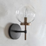 Aramis Farmhouse Glass Ball Sconce