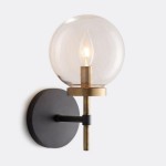 Aramis Farmhouse Glass Ball Sconce