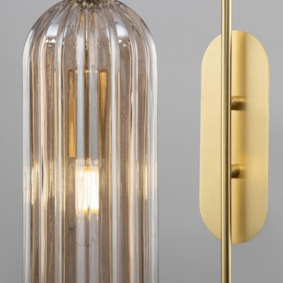Emrys Modern Gold Fluted Glass Cylinder Sconce Emrys Modern Gold Fluted Glass Cylinder Sconce