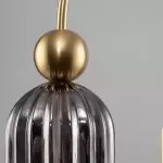 Emrys Modern Gold Fluted Glass Cylinder Sconce