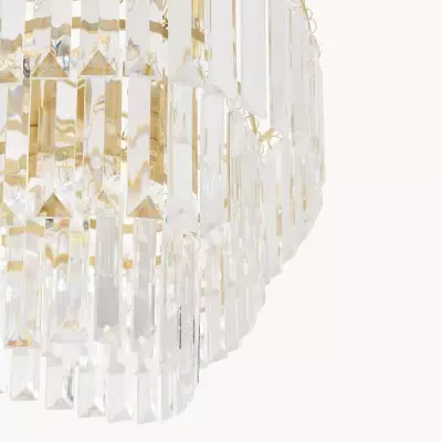 Deneuve Farmhouse Tiered Glass Brass Ceiling Light Deneuve Farmhouse Tiered Glass Brass Ceiling Light