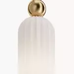 Emrys Modern Gold Fluted Glass Cylinder Sconce
