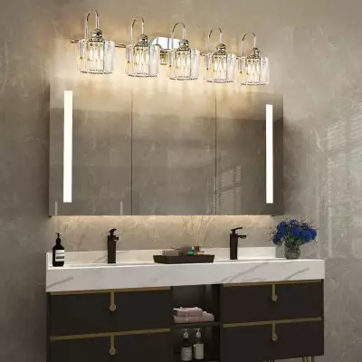 Naeris Modern Square Crystal Wall Sconce Naeris Modern Square Crystal Wall Sconce