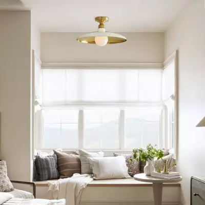 Dulcinea Farmhouse Metal Flush Mount Ceiling Light