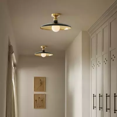 Dulcinea Farmhouse Metal Flush Mount Ceiling Light