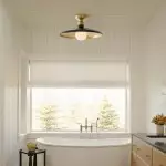 Dulcinea Farmhouse Metal Flush Mount Ceiling Light