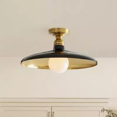Dulcinea Farmhouse Metal Flush Mount Ceiling Light Dulcinea Farmhouse Metal Flush Mount Ceiling Light