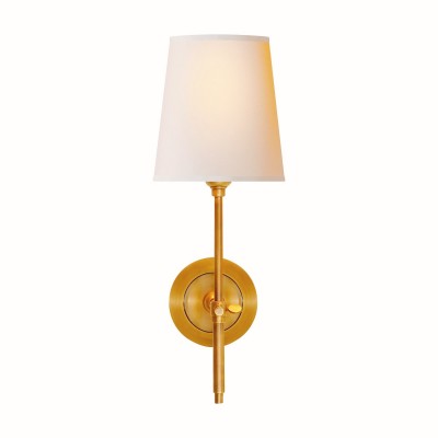 Ozuma One Light Wall Sconce with Linen Shade Ozuma One Light Wall Sconce with Linen Shade