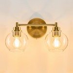 Darian Farmhouse Clear Glass Globe Sconce