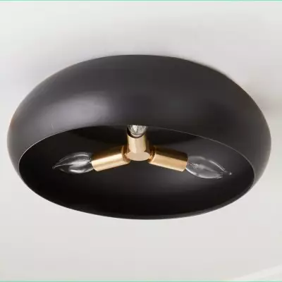 Draven Minimalist Ceramic Round Flush Mount Ceiling Light