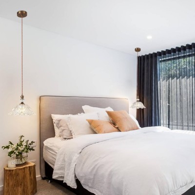 Vilkas Vintage Flower Shaped Glass Pendant Light Vilkas Vintage Flower Shaped Glass Pendant Light