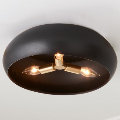 Draven Minimalist Ceramic Round Flush Mount Ceiling Light