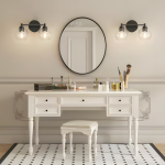 Darian Farmhouse Clear Glass Globe Sconce