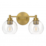 Darian Farmhouse Clear Glass Globe Sconce