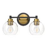 Darian Farmhouse Clear Glass Globe Sconce