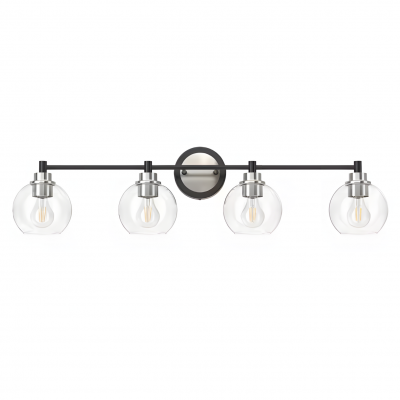 Darian Farmhouse Clear Glass Globe Sconce Darian Farmhouse Clear Glass Globe Sconce