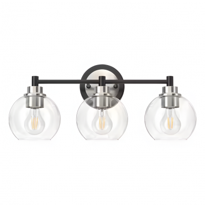 Darian Farmhouse Clear Glass Globe Sconce Darian Farmhouse Clear Glass Globe Sconce