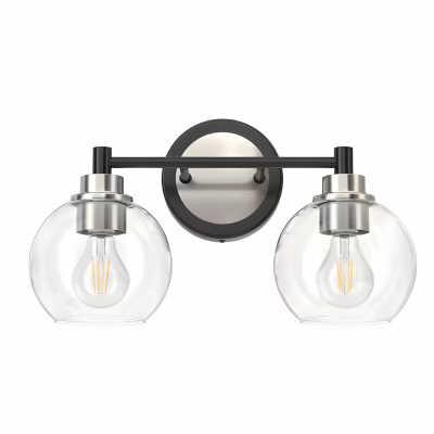 Darian Farmhouse Clear Glass Globe Sconce Darian Farmhouse Clear Glass Globe Sconce