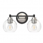 Darian Farmhouse Clear Glass Globe Sconce