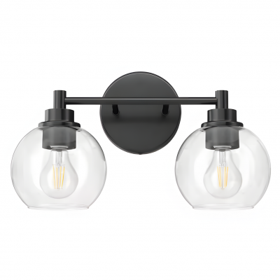 Darian Farmhouse Clear Glass Globe Sconce Darian Farmhouse Clear Glass Globe Sconce