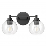 Darian Farmhouse Clear Glass Globe Sconce