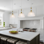 Jorvald Vintage Crystal Dome Brass Pendant Light