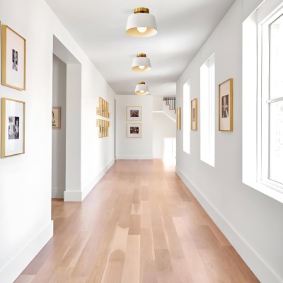 Siora White Metal Semi Flush Mount Ceiling Light