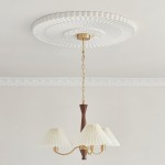 Axel Rustic Pleated Shade Wood Chandelier Axel Rustic Pleated Shade Wood Chandelier