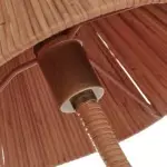 Calmyn Natural Woven Rattan Cone Wall Sconce