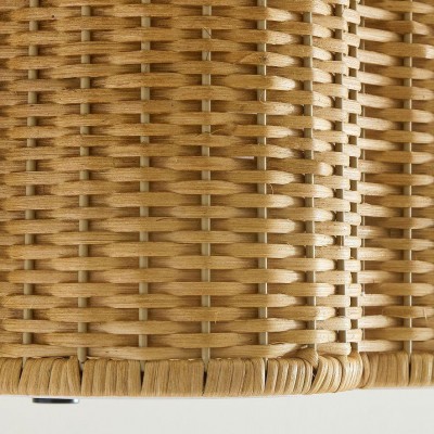 Tranquil Bohemian Style Flower Rattan Ceiling Light