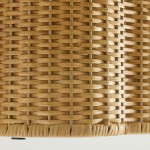 Tranquil Bohemian Style Flower Rattan Ceiling Light