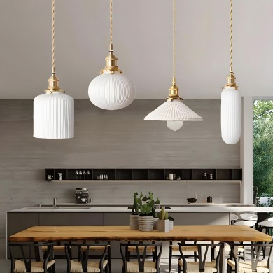 Elena Sjöborre Art Deco Stripe Pendant Light