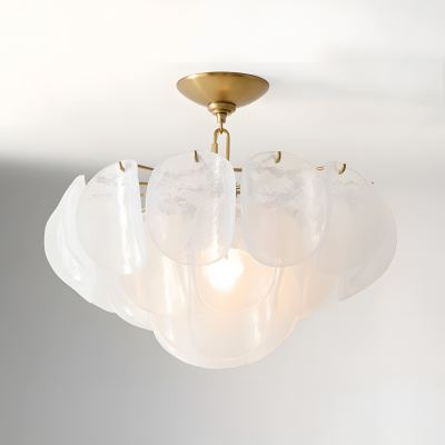 Pelagia Modern Textured Glass Flush Mount Ceiling Light Pelagia Modern Textured Glass Flush Mount Ceiling Light