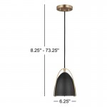 Faelan Minimalist Metal Dome Pendant Light