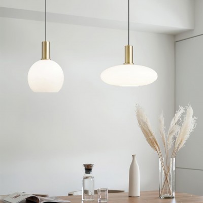 Cosima Modern Opal Glass Pendant Light Cosima Modern Opal Glass Pendant Light