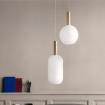 Cosima Modern Opal Glass Pendant Light