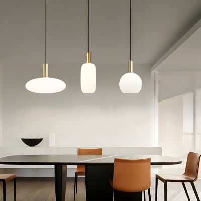 Cosima Modern Opal Glass Pendant Light Cosima Modern Opal Glass Pendant Light